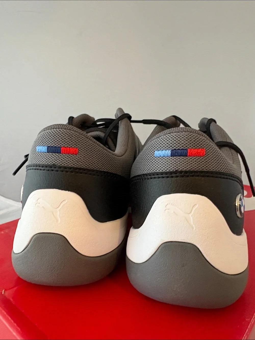 New Puma BMW Motorsport Men's Black Low-Top Driving Shoes